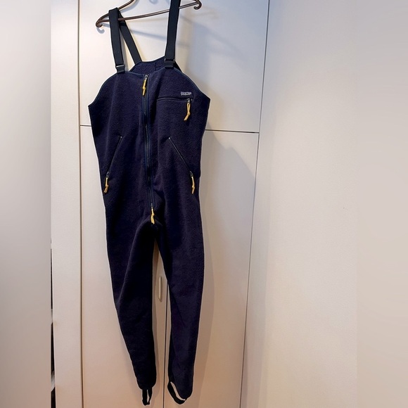 Vintage Patagonia Synchilla Fleece Ski Suit Bib Size XL - Picture 7 of 7